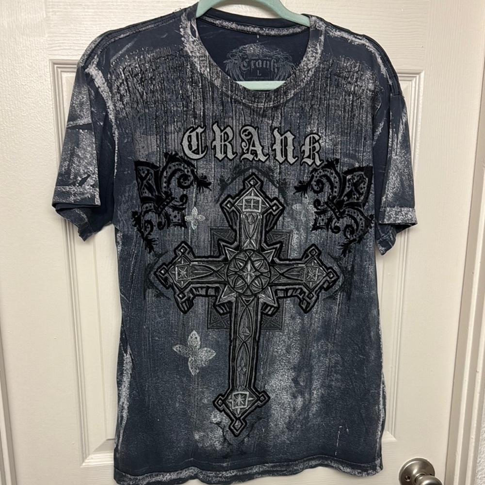 Vintage y2k Men's Black Graphic T-Shirt